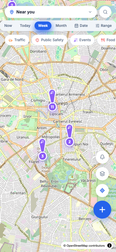 El mismo mapa, en su versión móvil.